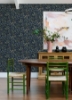 Picture of Briar Navy Floral Wallpaper