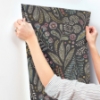 Picture of Briar Charcoal Floral Wallpaper