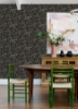 Picture of Briar Black Floral Wallpaper