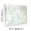 Picture of Nelda Light Blue Rose Wallpaper