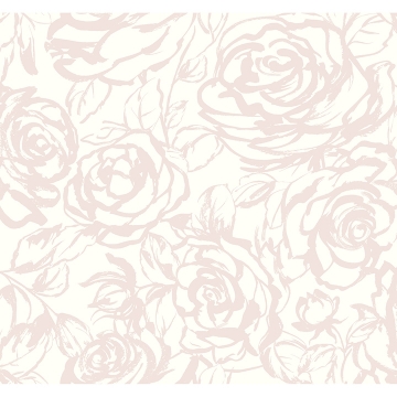 Picture of Nelda Light Pink Rose Wallpaper