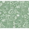 Picture of Idalia Green Floral Flamingo Wallpaper