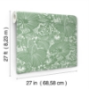 Picture of Idalia Green Floral Flamingo Wallpaper