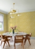 Picture of Idalia Yellow Floral Flamingo Wallpaper