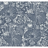 Picture of Idalia Navy Floral Flamingo Wallpaper