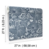 Picture of Idalia Navy Floral Flamingo Wallpaper