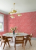 Picture of Idalia Coral Floral Flamingo Wallpaper