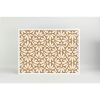 Picture of Abstract Floral White Printed Cork Board