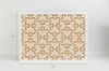 Picture of Abstract Floral White Printed Cork Board