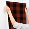 Picture of Lumberjack Maroon  Wallpaper