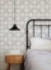 Picture of Scrap Quilt Grey  Wallpaper