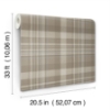 Picture of Dutton Plaid Light Brown  Wallpaper