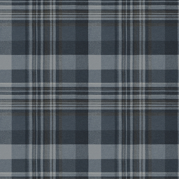 Picture of Dutton Plaid Indigo  Wallpaper