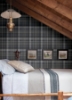 Picture of Dutton Plaid Indigo  Wallpaper