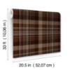 Picture of Dutton Plaid Rust  Wallpaper