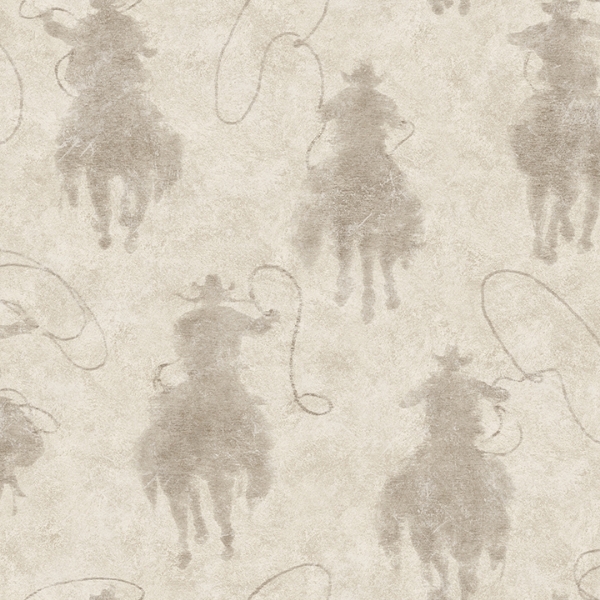 Picture of Stockman Silhouette Light Grey  Wallpaper