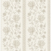 Picture of Edgemoor Taupe Jacobean Stripe Wallpaper