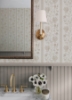 Picture of Edgemoor Taupe Jacobean Stripe Wallpaper