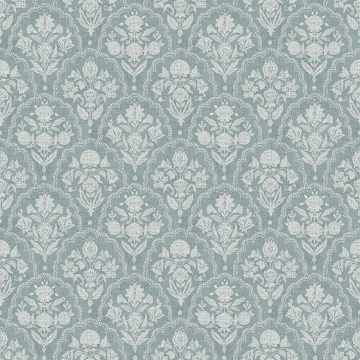 Picture of Frances Blue Fishscale Wallpaper