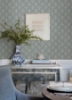 Picture of Frances Blue Fishscale Wallpaper