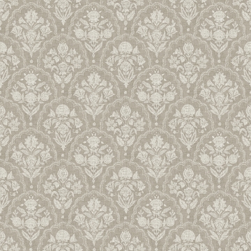 Picture of Frances Taupe Fishscale Wallpaper