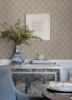 Picture of Frances Taupe Fishscale Wallpaper