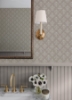 Picture of Frances Taupe Fishscale Wallpaper