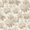 Picture of Oakcliff Taupe Leaf Trail Wallpaper