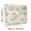 Picture of Oakcliff Taupe Leaf Trail Wallpaper