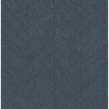 Picture of Kallam Indigo Chevron Wallpaper