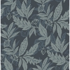 Picture of Anita Teal Woodland Floral Wallpaper