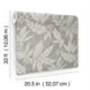 Picture of Anita Pewter Woodland Floral Wallpaper