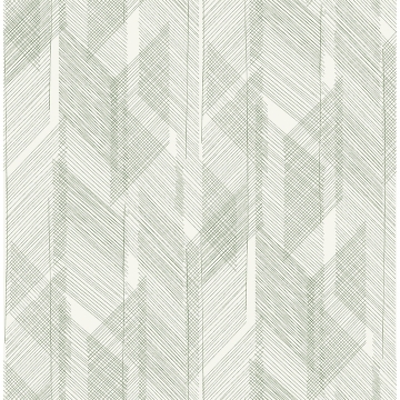 Picture of Bryant Evergreen Crosshatch Wallpaper