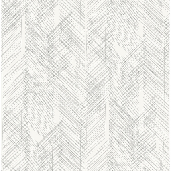 Picture of Bryant Silver Crosshatch Wallpaper