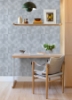 Picture of Woodbine Slate Abstract Geometric Wallpaper