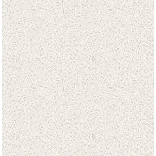 Picture of Hollenback Ivory Dotted Abstract Wallpaper