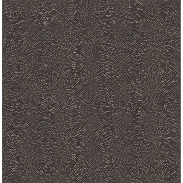 Picture of Hollenback Black Dotted Abstract Wallpaper