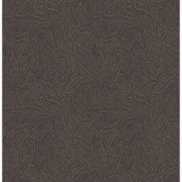 Picture of Hollenback Black Dotted Abstract Wallpaper