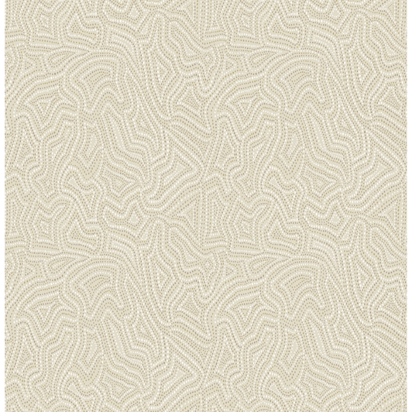 Picture of Hollenback Gold Dotted Abstract Wallpaper