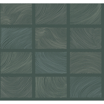 Picture of Bronson Evergreen Topography Wallpaper