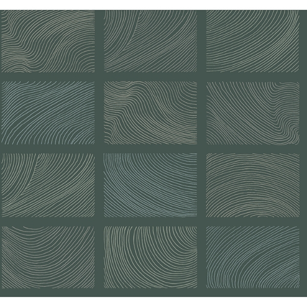 Picture of Bronson Evergreen Topography Wallpaper