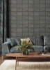 Picture of Bronson Slate Topography Wallpaper