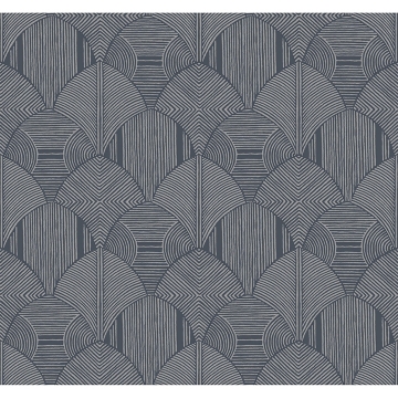 Picture of Meyberg Blue Geometric Wallpaper