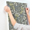 Picture of Mildred Charcoal Botanical Trail Wallpaper