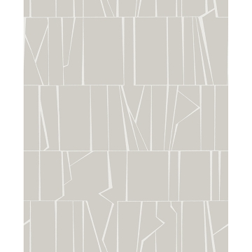 Picture of Huntington Silver Geometric Stripe Wallpaper