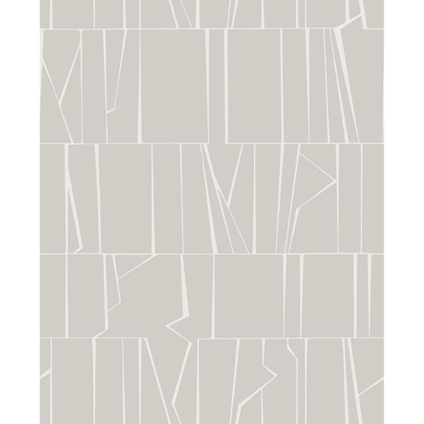 Picture of Huntington Silver Geometric Stripe Wallpaper