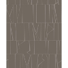 Picture of Huntington Chocolate Geometric Stripe Wallpaper