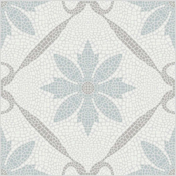 thumbnail image 2 of Jamila Grey Peel & Stick Floor Tiles - 12x12 Inch Mosaic Pattern FloorPops FP6300 2 of 14