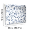 Picture of Chinoiserie Garden Indigo Peel and Stick Wallpaper