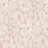 Picture of Chinoiserie Garden Pink Peel and Stick Wallpaper